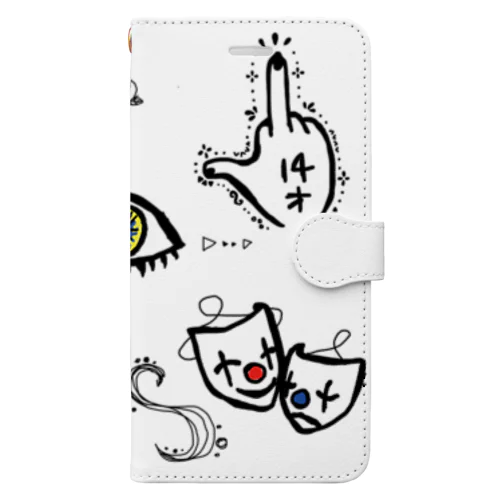 【お洒落に応援！！】 Book-Style Smartphone Case