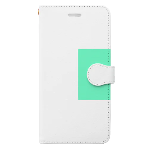エメラルドグリーン　長方形 Book-Style Smartphone Case
