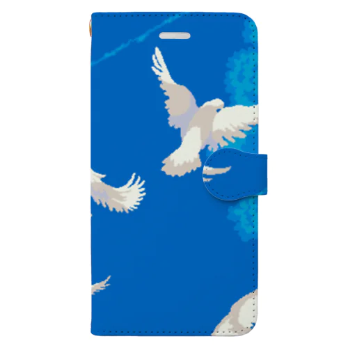 Pigeons and contrails Book-Style Smartphone Case