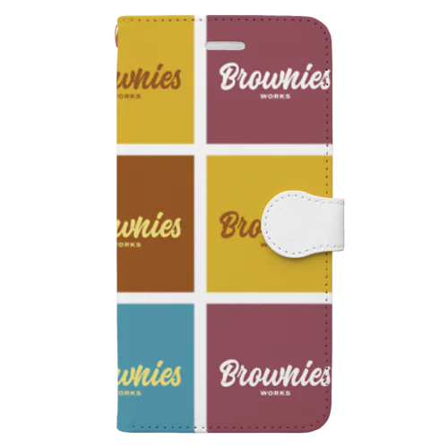 Brownies Worksカラフルロゴ Book-Style Smartphone Case