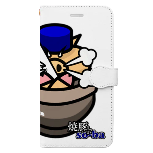 焼豚日本そば Book-Style Smartphone Case