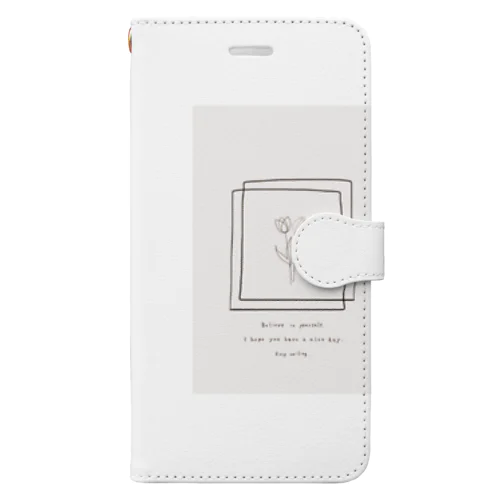 ダスティーベビーピンク Book-Style Smartphone Case