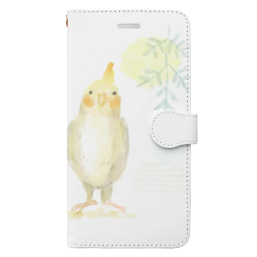 ゆるいオカメインコ Book-Style Smartphone Case