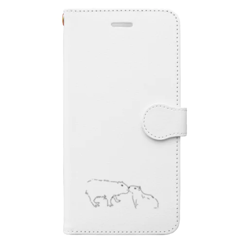 カピバラ親子 Book-Style Smartphone Case