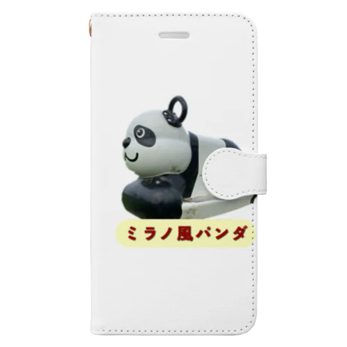 ミラノ風パンダ🐼 手帳型スマホケース