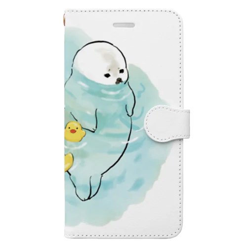 海とにゃんこ Book-Style Smartphone Case