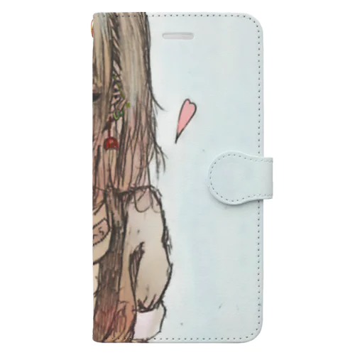 めんへらちゃん Book-Style Smartphone Case