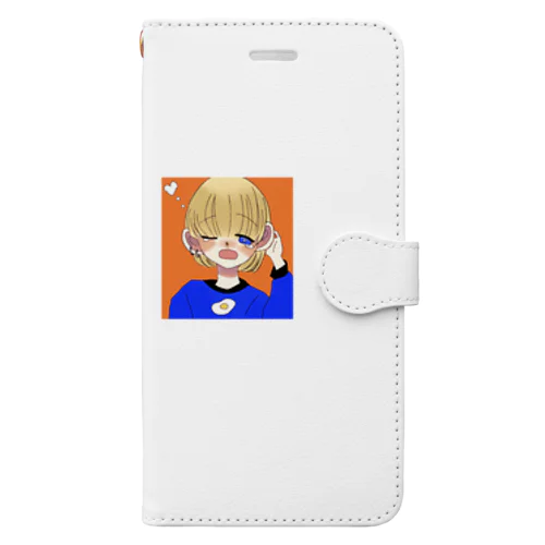 ねむそうなこ。 Book-Style Smartphone Case