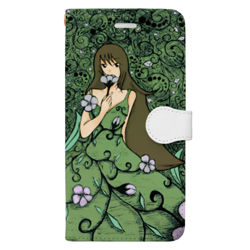 花の妖精 Book-Style Smartphone Case