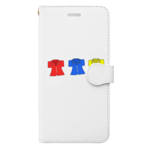 早口言葉シリーズ(赤パジャマ青パジャマ黄パジャマ) Book-Style Smartphone Case