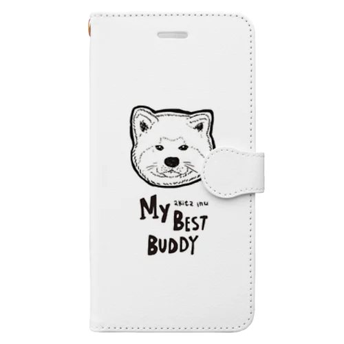 マイベストバディ秋田犬 Book-Style Smartphone Case