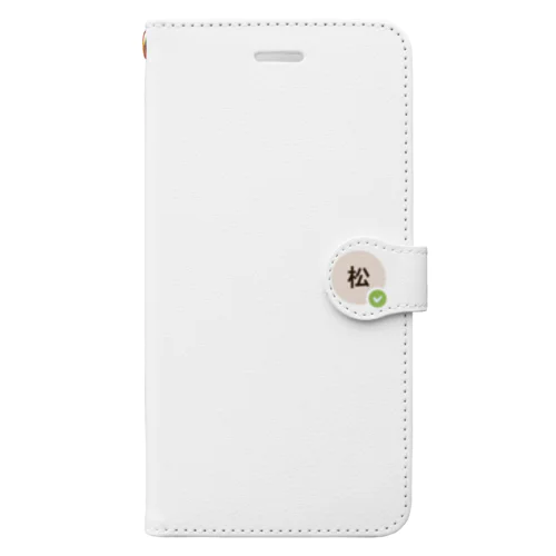 テレワーク・松 Book-Style Smartphone Case