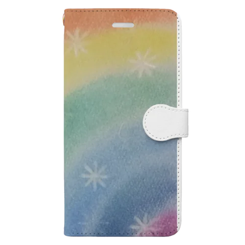 レインボー🌈 Book-Style Smartphone Case