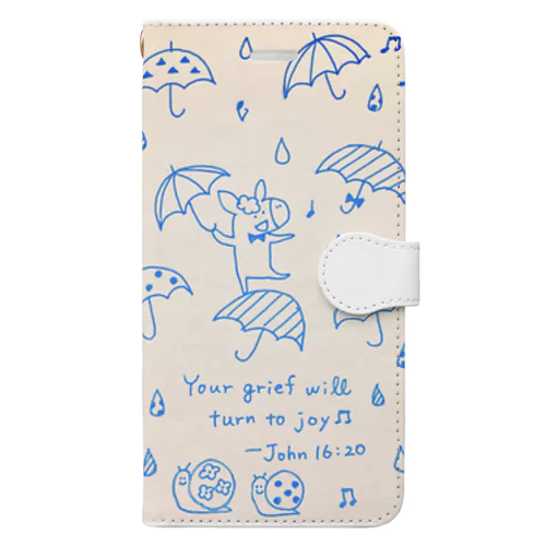 Donkey in the Rain Book-Style Smartphone Case