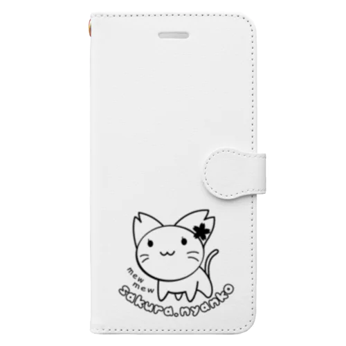 さくらにゃんこ Book-Style Smartphone Case