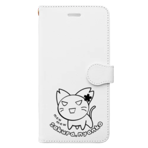 さくらにゃんこ（激おこ） Book-Style Smartphone Case