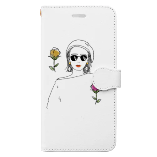 サングラス女子 Book-Style Smartphone Case