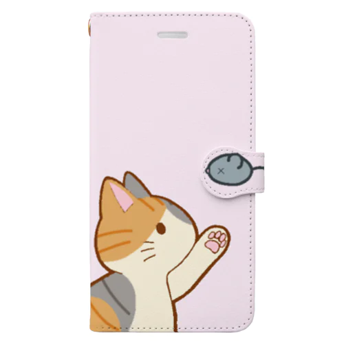 ネズミさんにゃー　縞三毛 Book-Style Smartphone Case