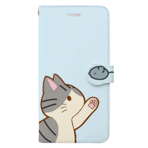 ネズミさんにゃー　サバ白 Book-Style Smartphone Case