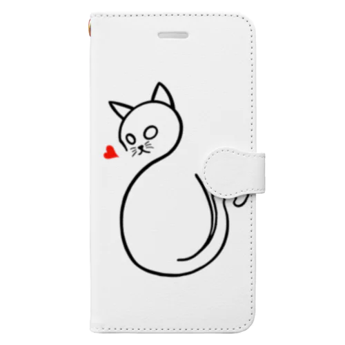 愛に飢えた猫 Book-Style Smartphone Case