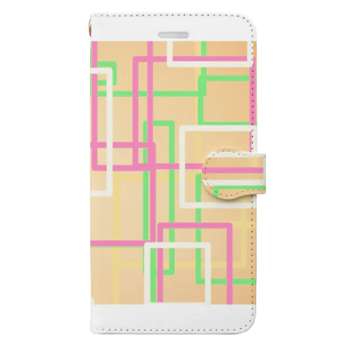 オレンジ四角隊 Book-Style Smartphone Case