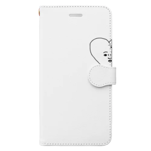 放心(チラリ) Book-Style Smartphone Case