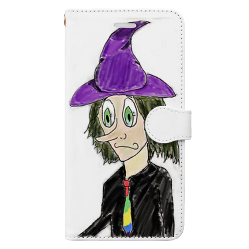 魔法使い（The wizard) Book-Style Smartphone Case