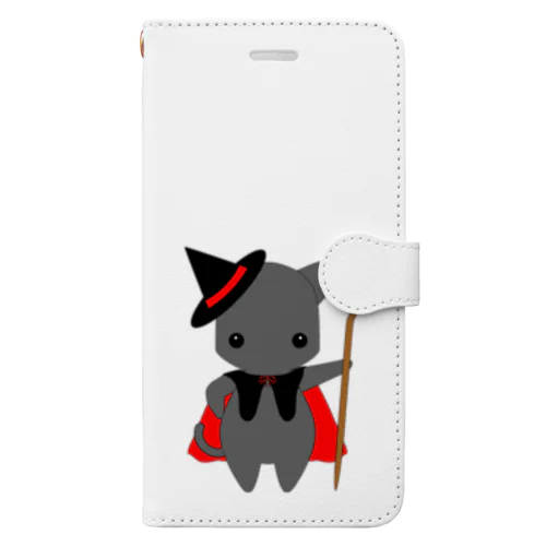 ねこの魔法使い 手帳型スマホケース