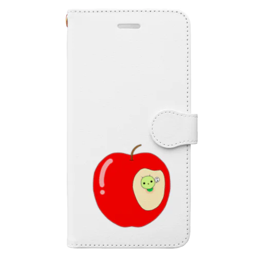 りんごとあおむし Book-Style Smartphone Case