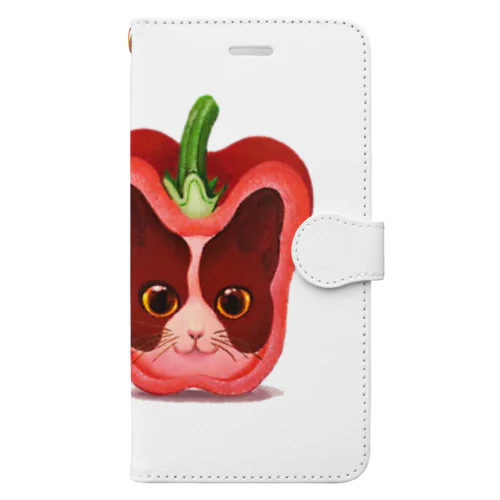 赤パプリニャ Book-Style Smartphone Case