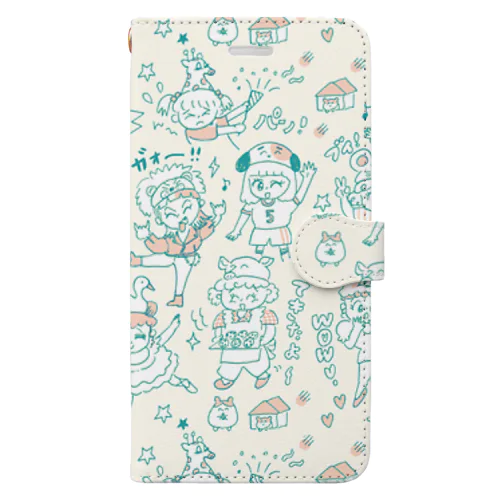 かぶりものガールズ（ポテサラ） Book-Style Smartphone Case