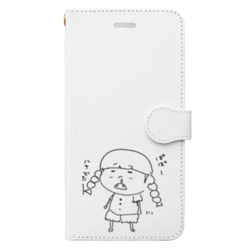 ぱぱ～、ハナでたー。 Book-Style Smartphone Case