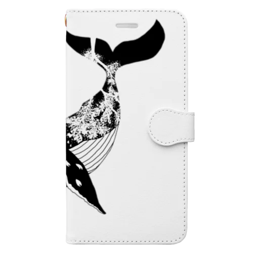 桜吹雪くくじら（改定） Book-Style Smartphone Case