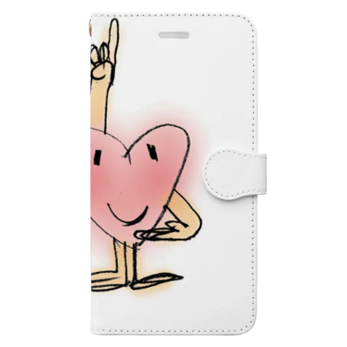 peach&heart Book-Style Smartphone Case