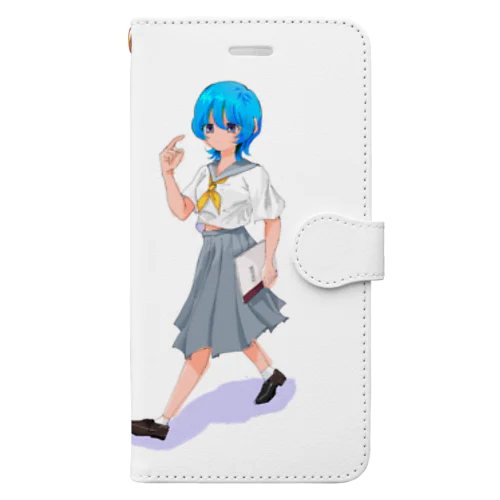 日直セーラー女の子 Book-Style Smartphone Case