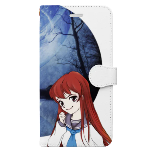 宇宙　少女と夜空A Book-Style Smartphone Case