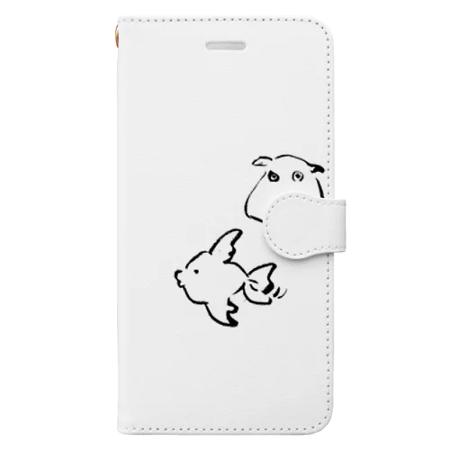 ぎんすんandまんぼちゃん Book-Style Smartphone Case