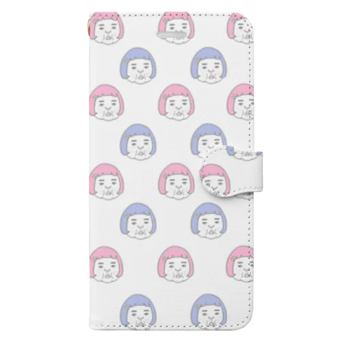 憎めないブスゆめかわ大 Book-Style Smartphone Case