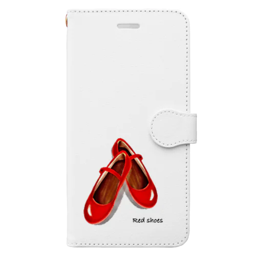 赤い靴 Book-Style Smartphone Case