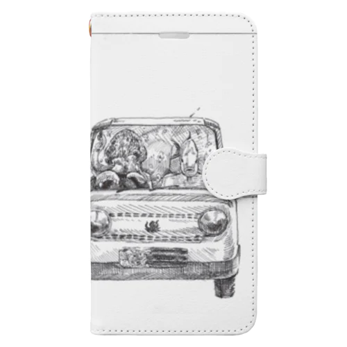 隣の車が何だかおかしい Book-Style Smartphone Case