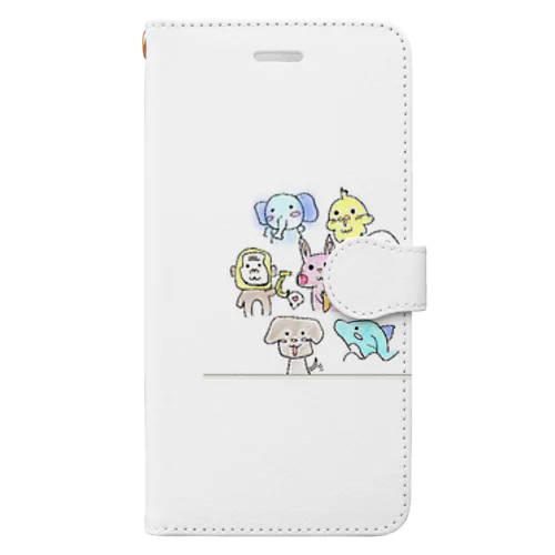 ゆるふわ動物 Book-Style Smartphone Case