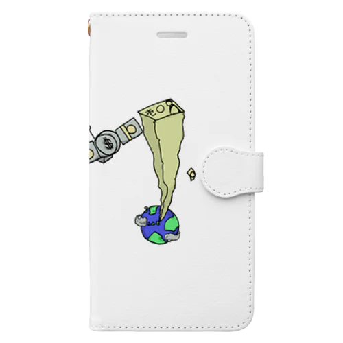 大富豪の遊び＄宇宙と金 universe and money Book-Style Smartphone Case