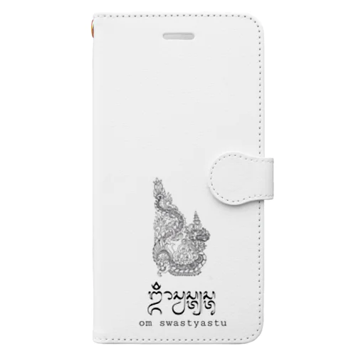 バリ島Omマントラ x 龍神 Book-Style Smartphone Case