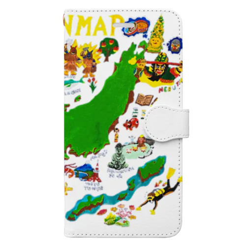 JAPAN MAP Book-Style Smartphone Case