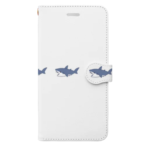 サメサメサメ Book-Style Smartphone Case