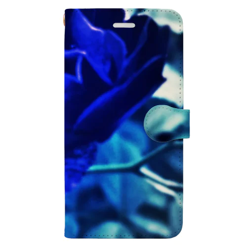 BULE　ROSE　幸運の青い薔薇 Book-Style Smartphone Case