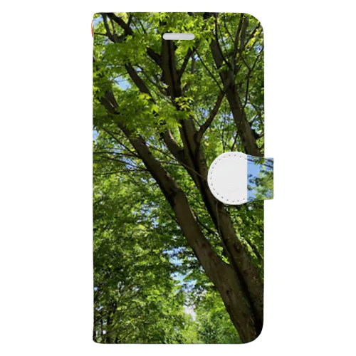 散歩中に見た自然的な風景 Book-Style Smartphone Case