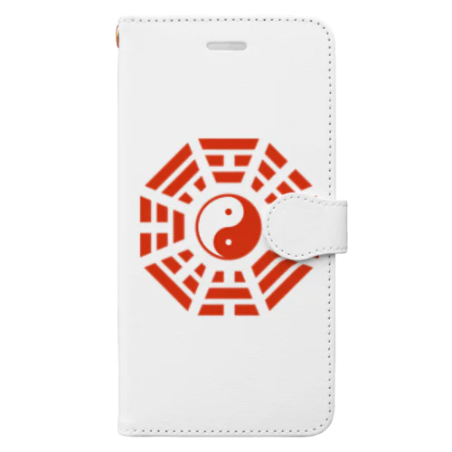 太極八卦(赤)mini Book-Style Smartphone Case