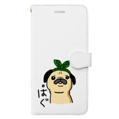 唐草パグちゃん Book-Style Smartphone Case