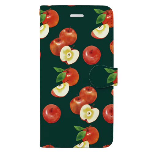 Lovely apples 手帳型スマホケース